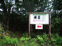 逆水の滝降り口